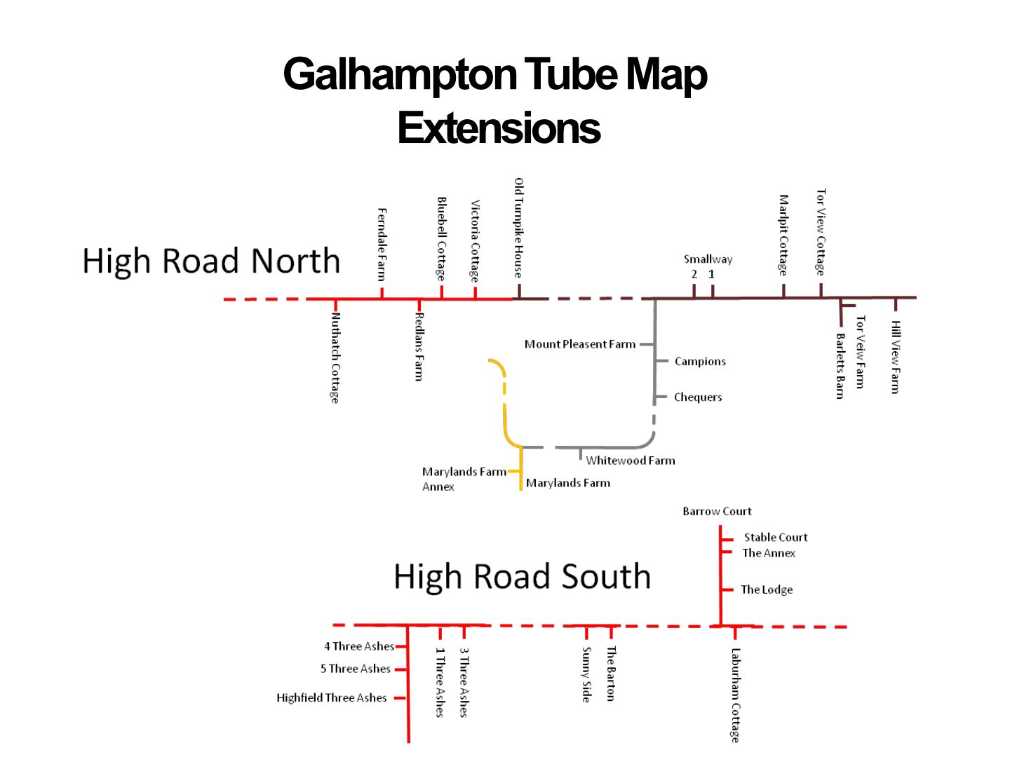 Galhampton map