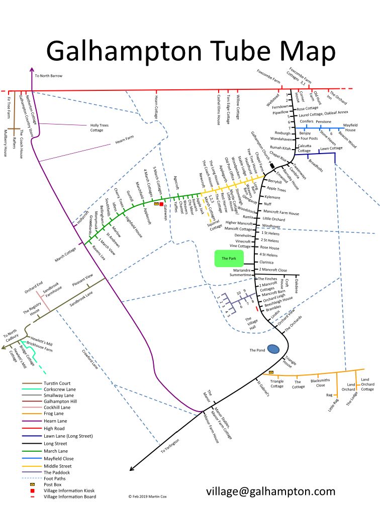 Galhampton map